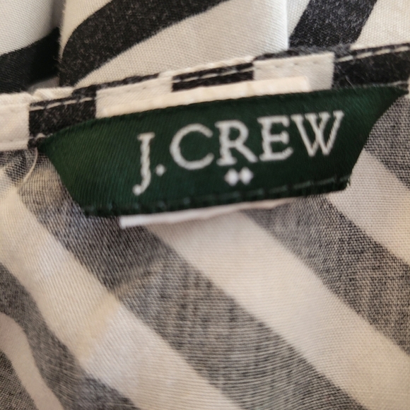 J. Crew Black & White Stripe Dress Size 2 - Picture 5 of 5